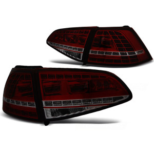 Lampy tył VW Golf 7 - RED SMOKE LED SPORT SEQ - DIODOWE Dynamiczne LDVWM4