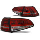 Lampy tył VW Golf 7 - RED WHITE LED SPORT SEQ - DIODOWE Dynamiczne LDVWM3