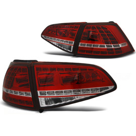 Lampy tył VW Golf 7 - RED WHITE LED SPORT SEQ - DIODOWE Dynamiczne LDVWM3
