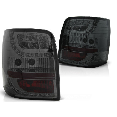Lampy tył VW Passat B5 Variant Kombi LED SMOKED BLACK - diodowe LDVW77