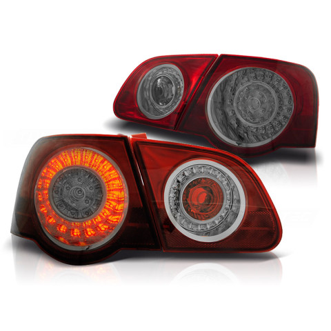 Lampy tył VW Passat B6 Sedan - LED RED SMOKE - diodowe LDVW73