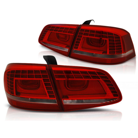 Lampy tył VW Passat B7 Sedan - LED RED WHITE - diodowe LDVWD5