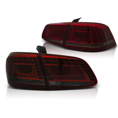 Lampy tył VW Passat B7 Sedan - LED SMOKED RED - diodowe LDVWD6