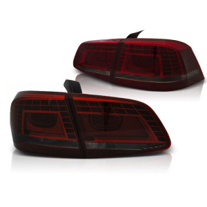 Lampy tył VW Passat B7 Sedan - LED SMOKED RED - diodowe LDVWD6