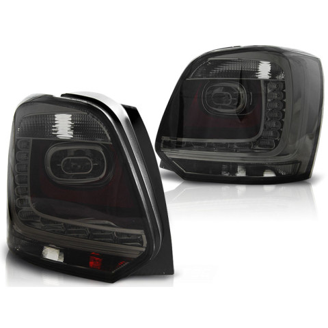 Lampy tył VW Polo 6R 09-13 Smoked Black LED diodowe LDVWB4