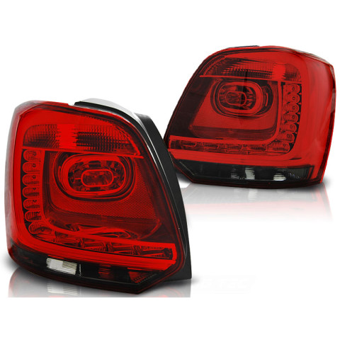 Lampy tył VW Polo 6R 09-13 Red / Black LED diodowe LDVWB3