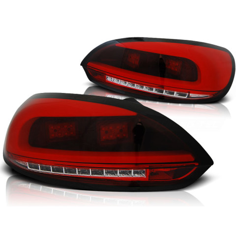 Lampy VW Scirocco III RED / WHITE LED BAR czerwono białe diodowe LDVWC1