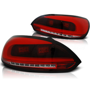 Lampy VW Scirocco III RED / WHITE LED BAR czerwono białe diodowe LDVWC1
