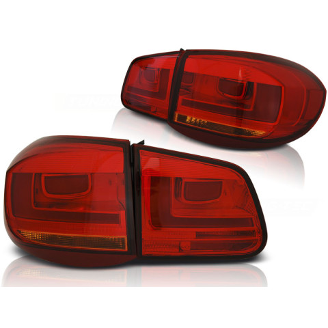 Lampy tył VW TIGUAN 07-11 - Red LED BAR NEON - DIODOWE LDVWH1