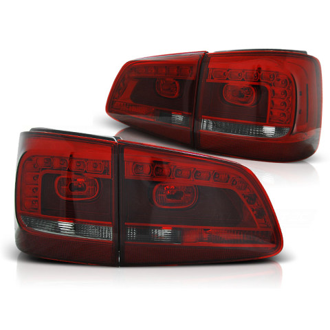 Lampy tył VW Touran II - SMOKED RED LED - diodowe LDVWB0
