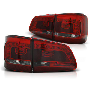 Lampy tył VW Touran II - SMOKED RED LED - diodowe LDVWB0