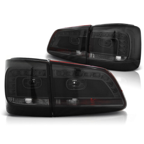 Lampy tył VW Touran II - SMOKED BLACK LED - diodowe LDVWB1