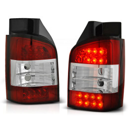 Lampy tył VW T5 03-09 LED RED WHITE diodowe LDVW27 Podnoszona KLAPA