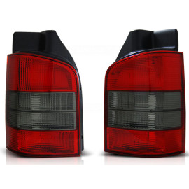Lampy tył VW T5 03-09 Clear RED BLACK LTVW91 Podnoszona KLAPA