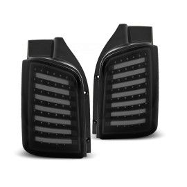 Lampy tył VW T5 03-15 FULL LED BLACK diodowe LDVWA7 Podwójne DRZWI