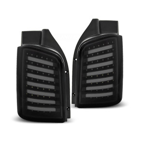 Lampy tył VW T5 03-15 FULL LED BLACK diodowe LDVWA7 Podwójne DRZWI