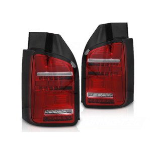 Lampy tył VW T6 15-19 RED LED diodowe dynamiczne LDVWP1 Podwójne DRZWI