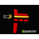 Lampy tył VW T6 15-19 RED LED diodowe dynamiczne LDVWR1 Podnoszona KLAPA