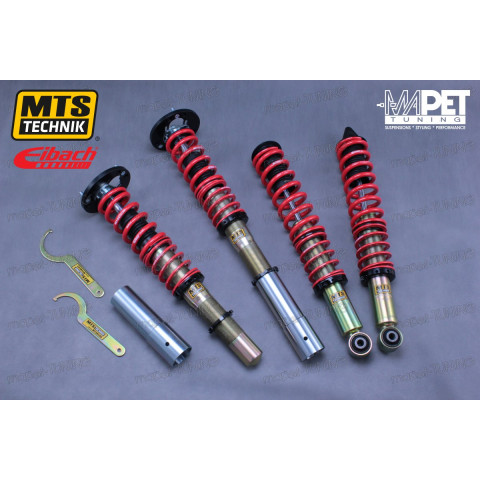 BMW E28 - gwint MTS-technik + Camber Plates Black Gold Edition