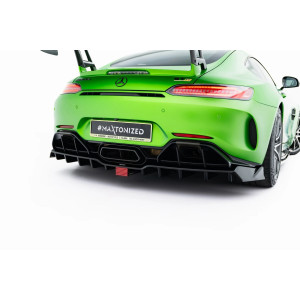 Dyfuzor Zderzaka Tył + światło LED - Mercedes GT C C190 Facelift