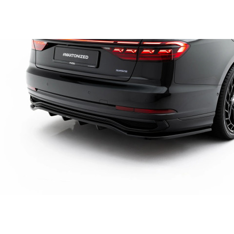 Splitter / Dyfuzor zderzaka tył - Audi A8 D5 S-line