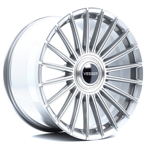 Vesser VSR5 21x9 ET10-52 BLANK Silver Machined Face