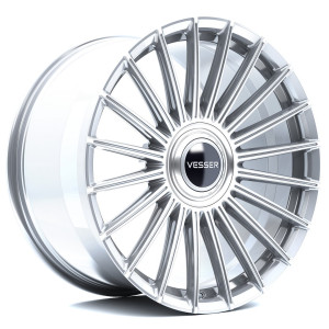 Vesser VSR5 21x9 ET10-52 BLANK Silver Machined Face