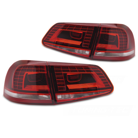 Lampy tył VW Touareg II - RED LED - diodowe LDVWD2