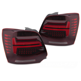 Lampy tył VW Polo V - RED LED - Czerwone DIODOWE Dynamiczne 