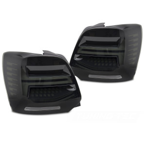Lampy tył VW Polo V 6R - BLACK LED - Ciemne DIODOWE Dynamiczne LDVWX5
