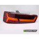Lampy tył Audi A6 C7 4G Sedan - RED WHITE LED BAR dynamiczne diodowe 