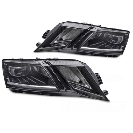 Skoda Octavia 3 BLACK LED DRL - diodowe dzienne LPSK29