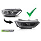 Lampy przód VW Passat B8 14-19 - BLACK LED diodowe LPVX43