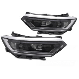 Lampy przód VW Passat B8 14-19 - BLACK LED diodowe LPVX43