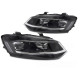 Lampy przód VW POLO 6R 2009-2017 - BLACK LED - diodowe -