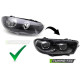 Lampy przód VW SCIROCCO III 08- LED diodowe BLACK 