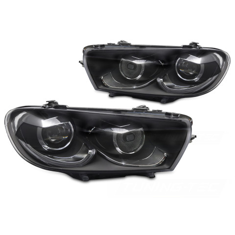 Lampy przód VW SCIROCCO III 08- LED diodowe BLACK 