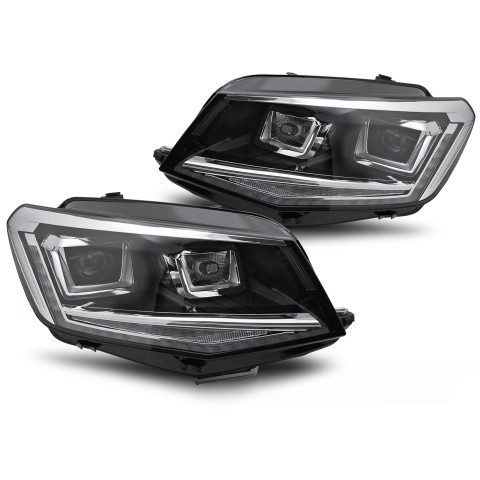 Lampy przód VW Caddy IV FULL LED BLACK diodowe
