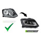 Lampy przód VW Amarok LED BLACK diodowe 