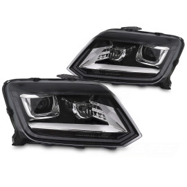Lampy przód VW Amarok LED BLACK diodowe 
