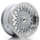 JR Wheels JR9 17x8,5 ET20 4x100/108 Silver w/ Machined Lip+Silver Rivets