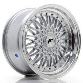 JR Wheels JR9 17x8,5 ET20 4x100/108 Silver w/ Machined Lip+Silver Rivets