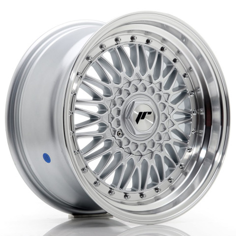 JR Wheels JR9 17x8,5 ET20 4x100/108 Silver w/ Machined Lip+Silver Rivets