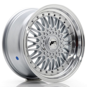 JR Wheels JR9 17x8,5 ET20 4x100/108 Silver w/ Machined Lip+Silver Rivets