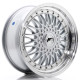 JR Wheels JR9 17x7,5 ET35 4x100/108 Silver w/ Machined Lip+Silver Rivets