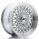 JR Wheels JR9 16x7,5 ET25 BLANK Silver w/ Machined Lip+Silver Rivets