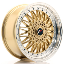 JR Wheels JR9 18x8 ET35 5x112 Gold w/ Machined Lip