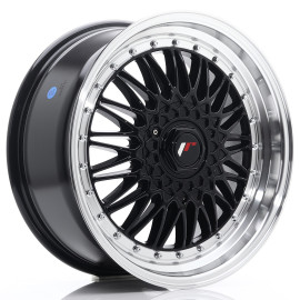 JR Wheels JR9 18x8 ET35 5x120 Gloss Black w/ Machined Lip