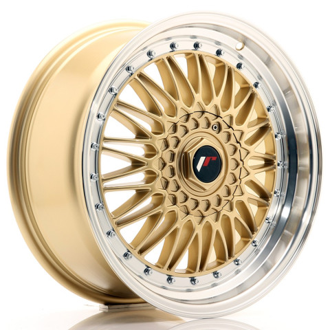 JR Wheels JR9 18x8 ET35 5x120 Gold w/ Machined Lip