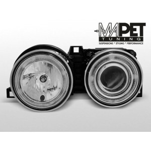 BMW E30 CHROM Angel Eyes soczewkowe Ringi LPBM17